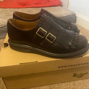 Dr. Marten Ellaria Cherry Red Loafers size 7